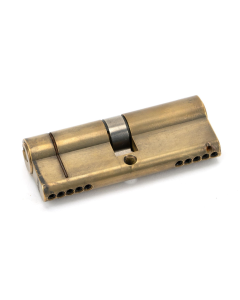 From the Anvil 80mm Aged Brass Euro Double Cylinder 40/40 | 45811
