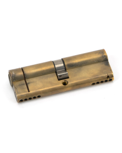 From the Anvil 90mm Aged Brass Euro Double Cylinder 45/45 | 45819