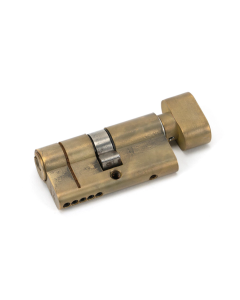 From the Anvil 60mm Aged Brass Euro Cylinder & Thumbturn 30/30 | 45843