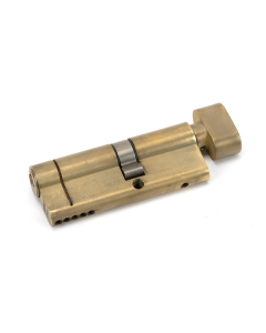 From the Anvil 80mm Aged Brass Euro Cylinder & Thumbturn 35T/45 | 45855