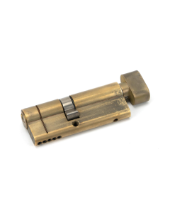 From the Anvil 80mm Aged Brass Euro Cylinder & Thumbturn 35/45T | 45859
