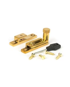 From the Anvil Polished Brass Brompton Quadrant Fastener - Narrow | 45982