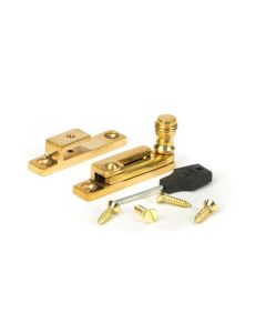 From the Anvil Polished Brass Prestbury Quadrant Fastener - Narrow | 45987