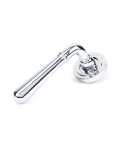 Set Polished Chrome Newbury Lever on Art Deco rose | 46054