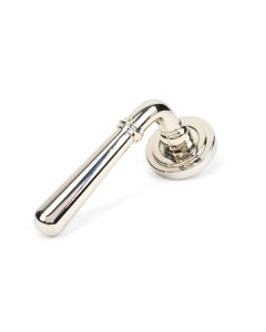 Set Polished Nickel Newbury Lever on Art Deco rose | 46058