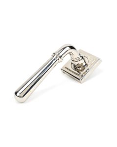 Set Polished Nickel Newbury Lever on Square rose | 46060