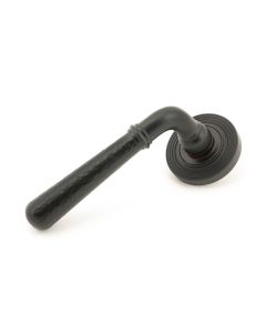 Set Aged Bronze Hammered Newbury Lever on Beehive rose | 46083 | 50051