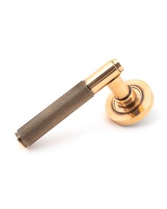 Set Polished Bronze Brompton Lever on Plain rose | 46101 | 50103