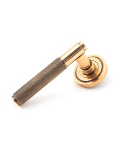 Set Polished Bronze Brompton Lever on Art Deco rose | 46102 | 50104