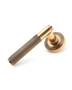 Set Polished Bronze Brompton Lever on Beehive rose | 46103 | 50105