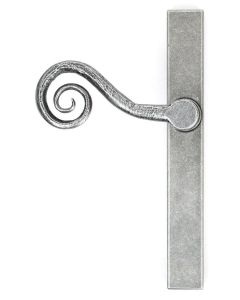 Pewter Monkeytail Slimline Lever Espag. Latch Set - LH | 46398L