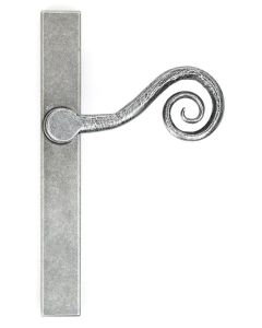 Pewter Monkeytail Slimline Lever Espag. Latch - RH | 46398R