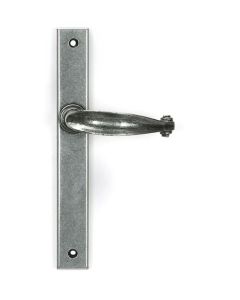 Pewter Cottage Slimline Lever Espag. Latch Set | 46401