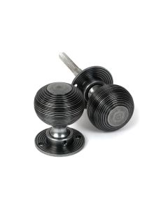 Pewter Heavy Beehive Mortice/Rim Knob Set | 46403