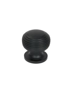 Matt Black Beehive Cabinet Knob 30mm | 46466