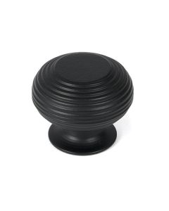 Matt Black Beehive Cabinet Knob 40mm | 46468