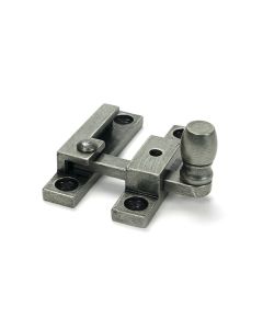 Pewter Mushroom Quadrant Fastener - Narrow