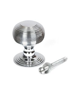 Polished Chrome Beehive Centre Door Knob | 46655