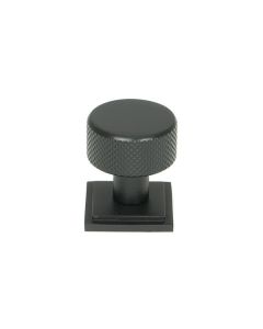 Anvil Matt Black Brompton 25mm Cabinet Knob (Square) | 46841
