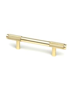 Polished Brass 156mm Half Knurled Brompton Small Pull Handle | 46864