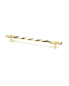 Polished Brass 284mm Half Knurled Brompton Large Pull Handle | 46872