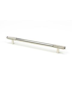 Polished Nickel 284mm Half Knurled Brompton Large Pull Handle | 46932