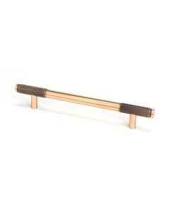 Polished Bronze 220mm Half Knurled Brompton Medium Pull Handle | 46937