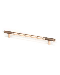 Polished Bronze 284mm Half Knurled Brompton Large Pull Handle | 46938