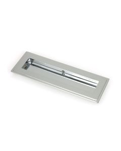 Polished Chrome 175mm Art Deco Rectangular Flush Pull Handle | 47175