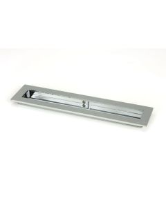 Polished Chrome 250mm Plain Rectangular Flush Pull Handle | 47178