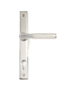 Polished SS (316) Brompton Knurled Slimline Lever Espagnolette Furniture | 49803