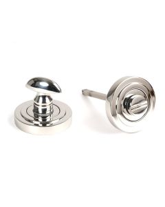 Polished SS (316) Bathroom Thumbturn Snib & Release (Art Deco) | 49861