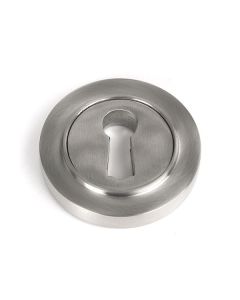 Satin SS (316) Round Standard Keyhole Escutcheon (plain) | 49864