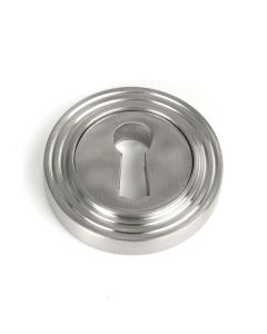 Satin SS (316) Round Standard Keyhole Escutcheon (Beehive) | 49866