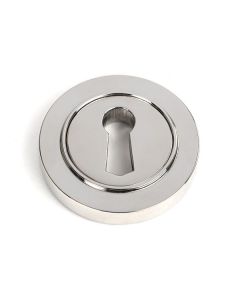 Polished SS (316) Round Standard Keyhole Escutcheon (plain) | 49868