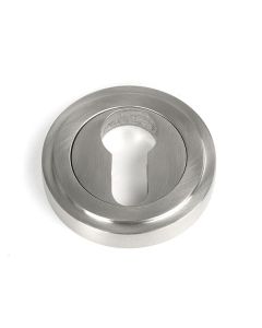 Satin SS (316) Round Euro Escutcheon (Art Deco) | 49873