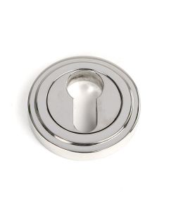 Polished SS (316) Round Euro Escutcheon (Art Deco) | 49877