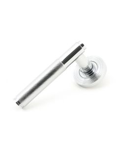Polished Chrome Brompton Lever on Beehive Rose - Unsprung | 49999
