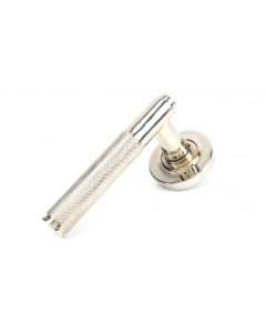 Polished Nickel Brompton Lever on Plain Rose - Unsprung | 50001