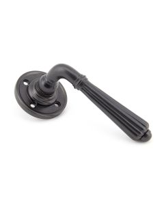 Aged Bronze Hinton Lever on rose | 50084