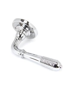Polished Chrome Reeded Lever on rose | 50088