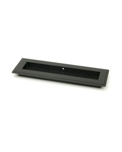 Aged Bronze 175mm Art Deco Rectangular Flush Pull Handle | 50116