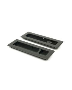 Aged Bronze 175mm Plain Rectangular Flush Pull - Privacy | 50122