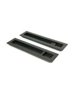 Aged Bronze 250mm Plain Rectangular Flush Pull - Privacy | 50123