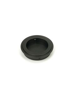 Aged Bronze 60mm Art Deco Round Flush Pull Handle | 50124