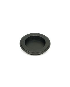 Aged Bronze 75mm Art Deco Round Flush Pull Handle | 50125