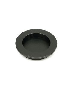 Aged Bronze 75mm Plain Round Flush Pull Handle | 50127