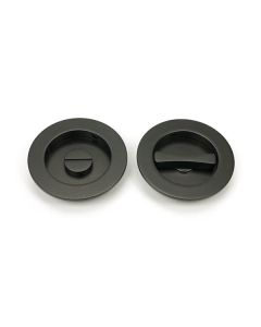 Aged Bronze 75mm Plain Round Flush Pull Handle - Privacy | 50131