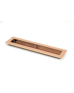 Polished Bronze 250mm Plain Rectangular Flush Pull Handle | 50137