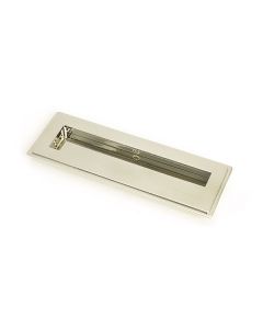 Polished Nickel 175mm Art Deco Rectangular Flush Pull Handle | 50152
